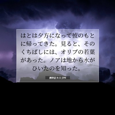 創世記 8:11 聖書の一節の解説