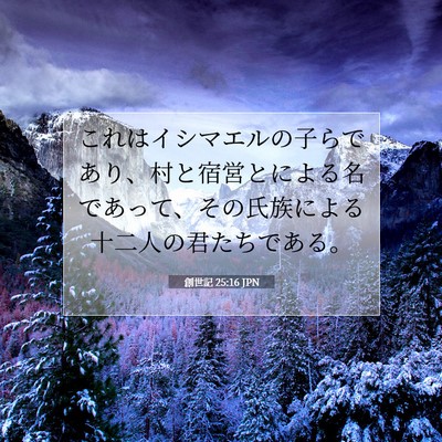 創世記 25:16 聖書の一節の解説