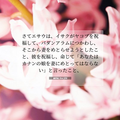 創世記 28:6 JPN 聖書の一節の画像