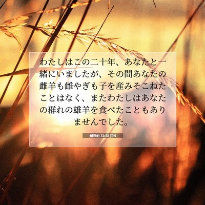 創世記 31:38 聖書の一節の解説