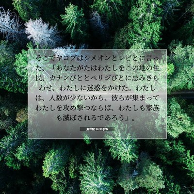 創世記 34:30 聖書の一節の解説