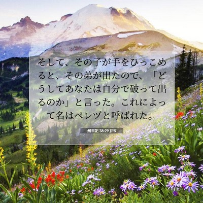 創世記 38:29 聖書の一節の解説