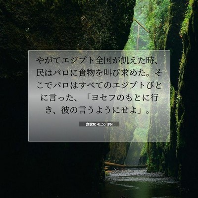 創世記 41:55 聖書の一節の解説