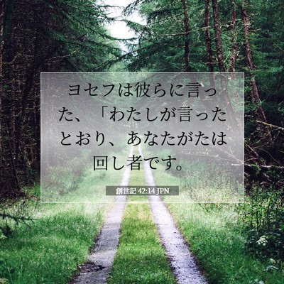創世記 42:14 聖書の一節の解説