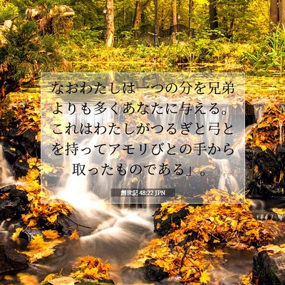 創世記 48:22 聖書の一節の解説