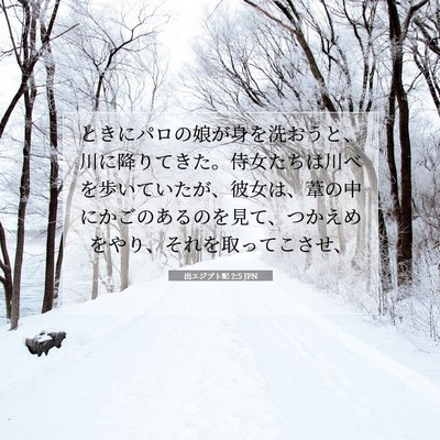 出エジプト記 2:5 聖書の一節の解説