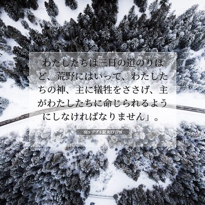 出エジプト記 8:27 聖書の一節の解説
