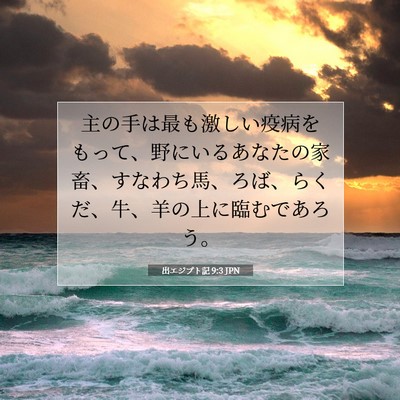 出エジプト記 9:3 聖書の一節の解説