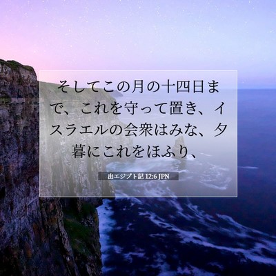 出エジプト記 12:6 聖書の一節の解説