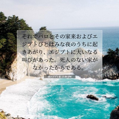 出エジプト記 12:30 聖書の一節の解説