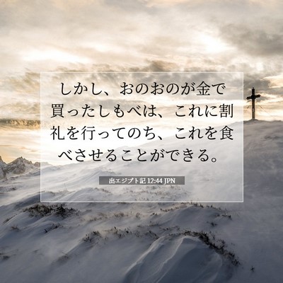 出エジプト記 12:44 聖書の一節の解説