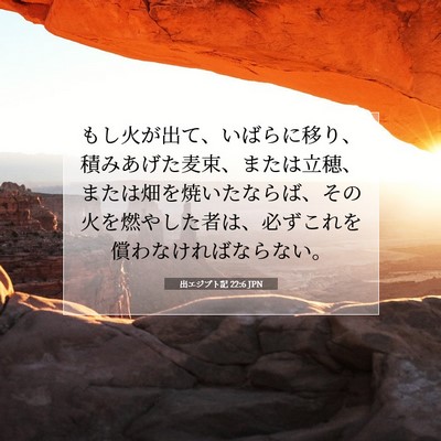 出エジプト記 22:6 聖書の一節の解説