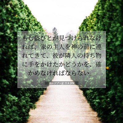 出エジプト記 22:8 聖書の一節の解説