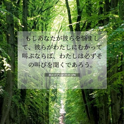出エジプト記 22:23 聖書の一節の解説