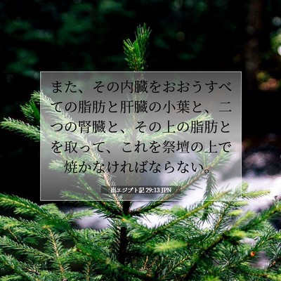 出エジプト記 29:13 聖書の一節の解説