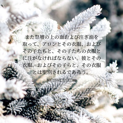 出エジプト記 29:21 聖書の一節の解説