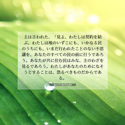 出エジプト記 34:10 聖書の一節の解説