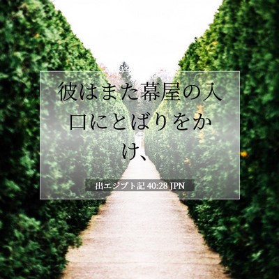 出エジプト記 40:28 聖書の一節の解説