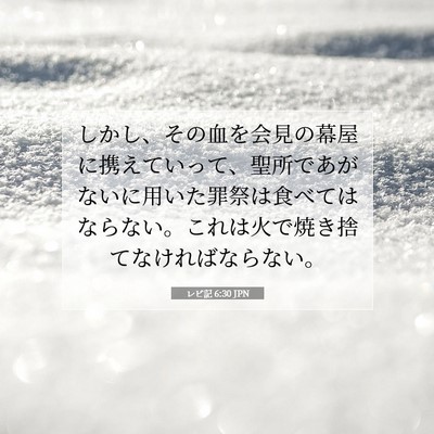 レビ記 6:30 JPN 聖書の一節の画像