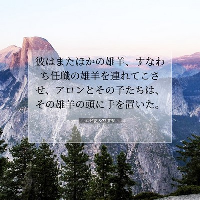 レビ記 8:22 聖書の一節の解説