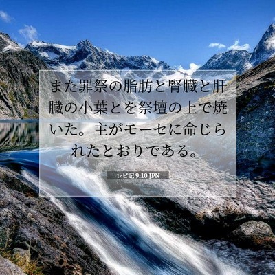 レビ記 9:10 聖書の一節の解説