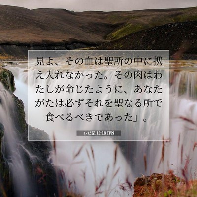 レビ記 10:18 聖書の一節の解説