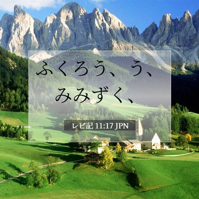 レビ記 11:17 聖書の一節の解説