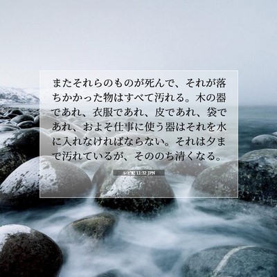 レビ記 11:32 聖書の一節の解説