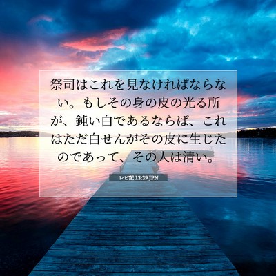 レビ記 13:39 聖書の一節の解説