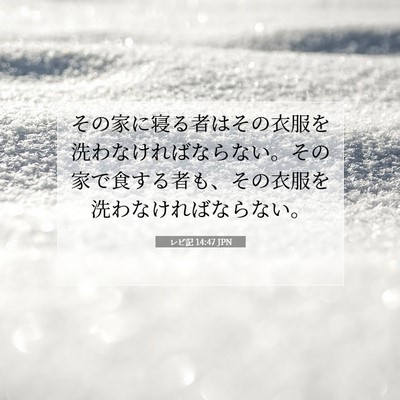レビ記 14:47 聖書の一節の解説