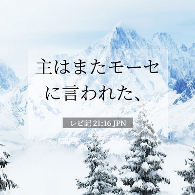 レビ記 21:16 聖書の一節の解説