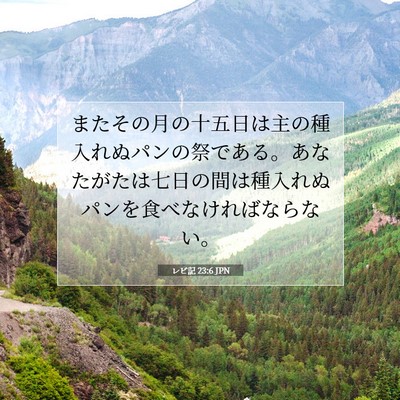 レビ記 23:6 聖書の一節の解説