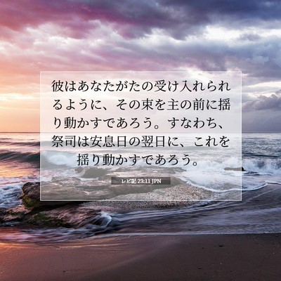レビ記 23:11 聖書の一節の解説