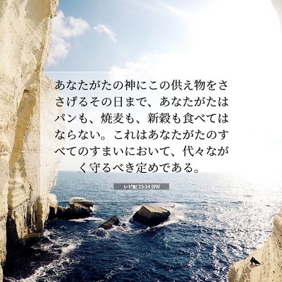 レビ記 23:14 聖書の一節の解説
