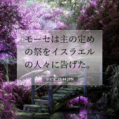 レビ記 23:44 聖書の一節の解説