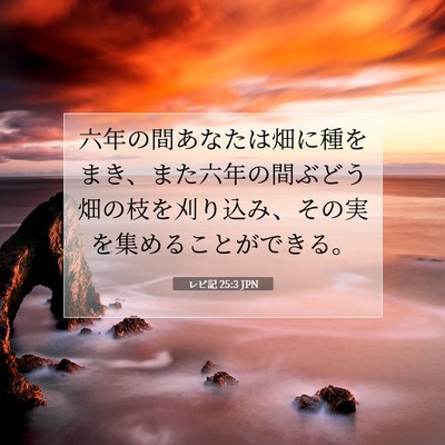 レビ記 25:3 聖書の一節の解説
