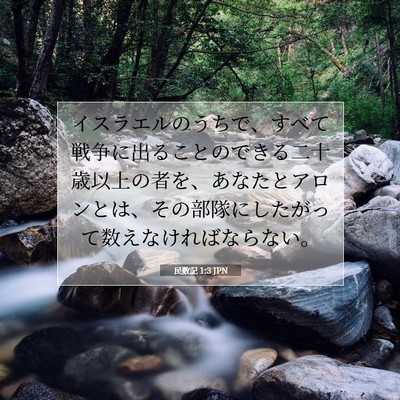 民数記 1:3 聖書の一節の解説