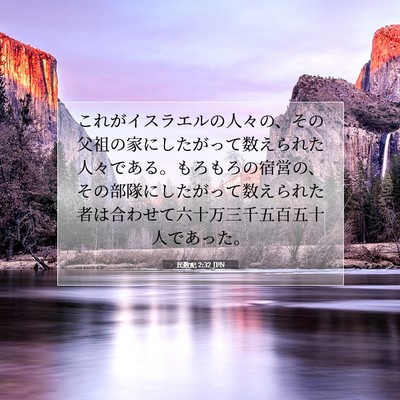 民数記 2:32 聖書の一節の解説