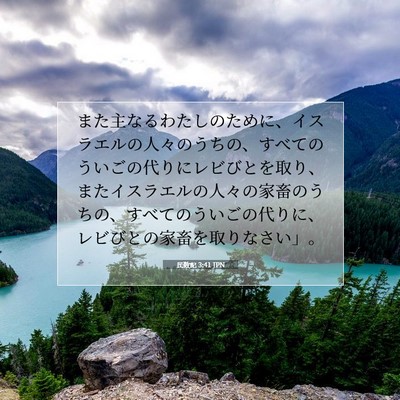 民数記 3:41 聖書の一節の解説
