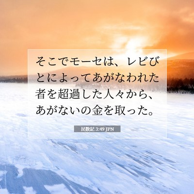 民数記 3:49 聖書の一節の解説
