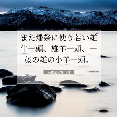 民数記 7:39 聖書の一節の解説