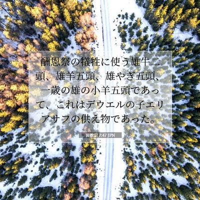 民数記 7:47 聖書の一節の解説