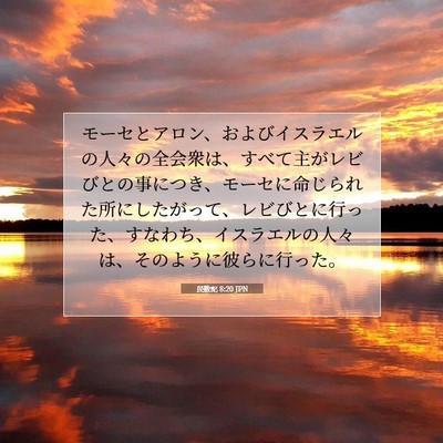 民数記 8:20 聖書の一節の解説