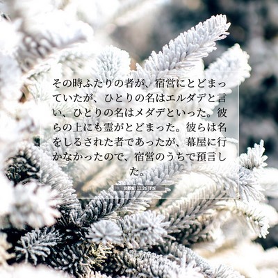 民数記 11:26 聖書の一節の解説