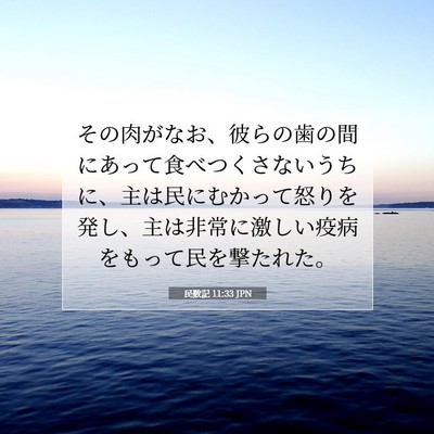 民数記 11:33 聖書の一節の解説