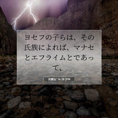 民数記 26:28 聖書の一節の解説