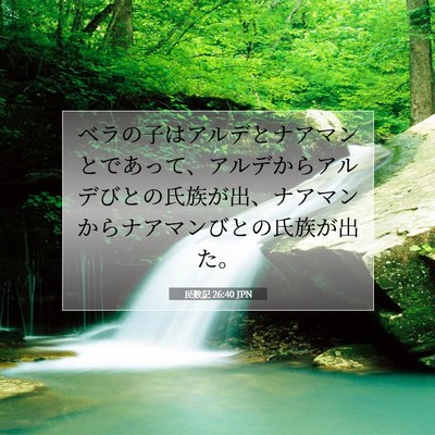 民数記 26:40 聖書の一節の解説