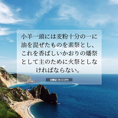 民数記 28:13 聖書の一節の解説