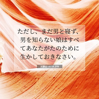 民数記 31:18 聖書の一節の解説