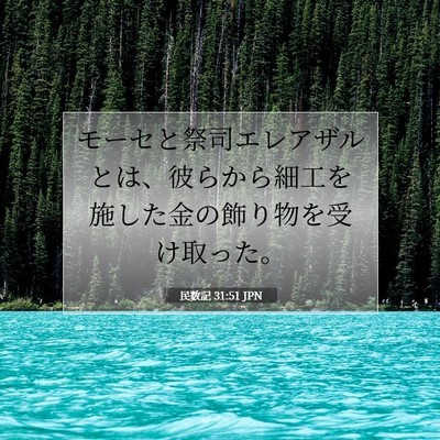 民数記 31:51 聖書の一節の解説